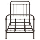 Livingston Metal California King Open Frame Bed Dark Bronze