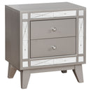 Camille  California King Bedroom Set Metallic Mercury
