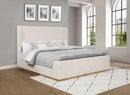Nala Upholstered  Sleigh Bed Cream