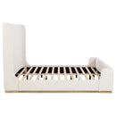 Nala Upholstered  Sleigh Bed Cream