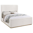 Nala Upholstered  Sleigh Bed Cream