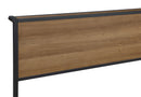 Ricky Metal  Panel Bed Light Oak