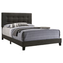 Mapes Upholstered  Panel Bed Charcoal