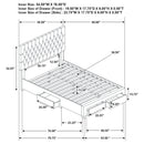 Soledad Upholstered  Storage Bed Light Grey