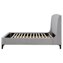 Mosby Upholstered  Wingback Bed Grey
