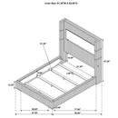 Tisdall Upholstered Cal King Flame Visualizer Bed Black