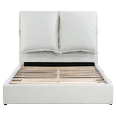 Gwendoline Upholstered  Panel Bed White