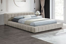 Trinity Upholstered Cal King Platform Bed Green