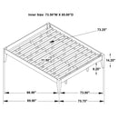 Hounslow California King Universal Platform Bed Black