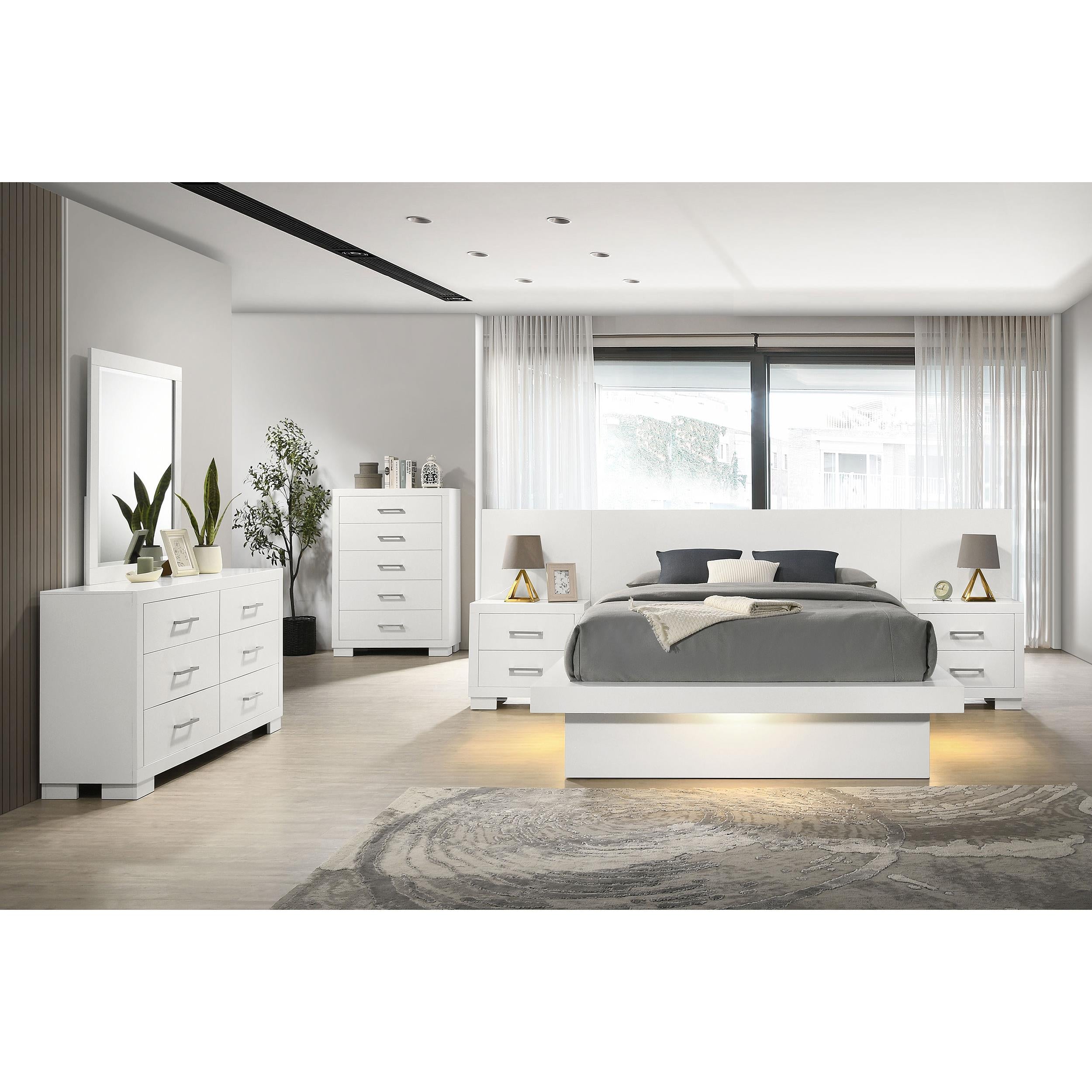 Diamond Modern Furniture COA Jessica King Platform Bed 202990KE IMAGE 5