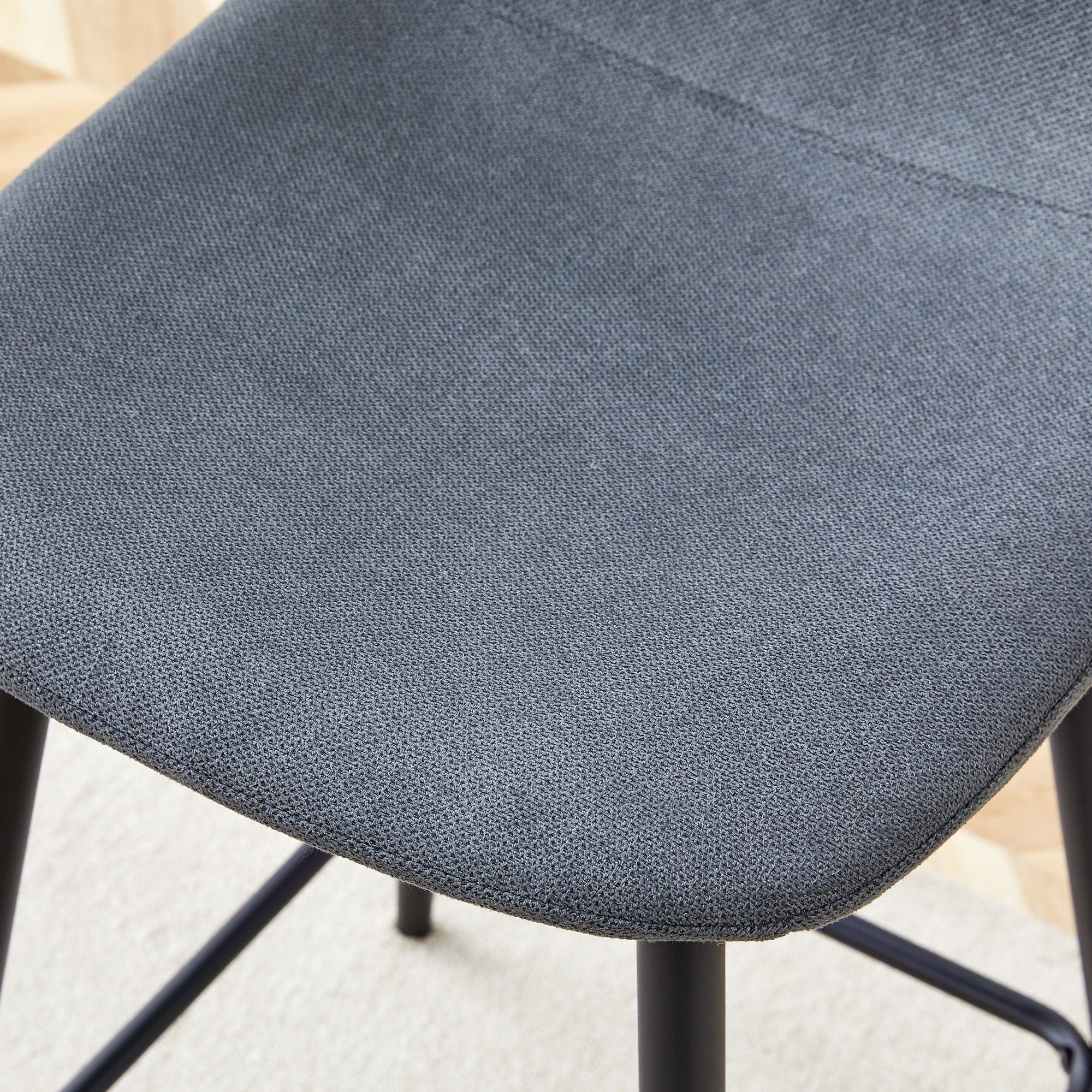 Modern Bar Chair Rounded Backrest (Set of 2)