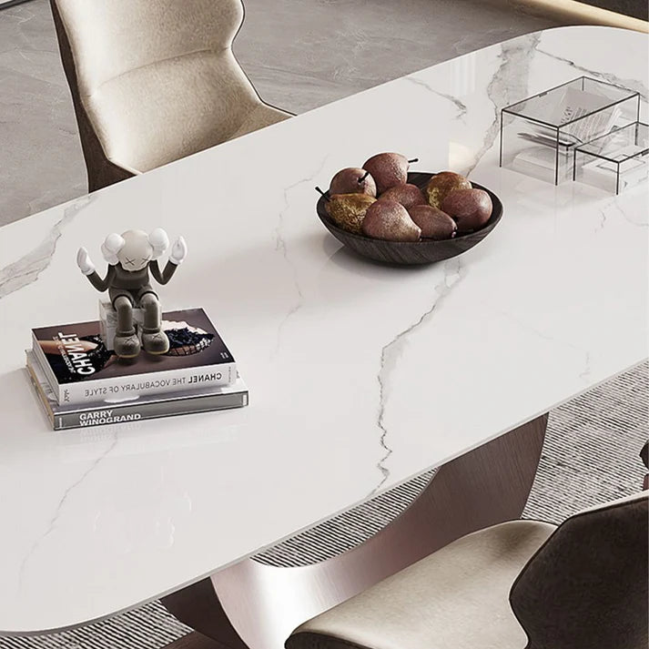 71" Tommy White Top Dining Table