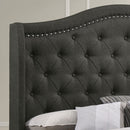 Sonoma Upholstered  Wingback Bed Beige