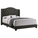 Sonoma Upholstered  Wingback Bed Beige
