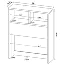 Westpark 49-inch  Bookcase Headboard Black