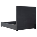 Bowfield Upholstered  Panel Bed Charcoal