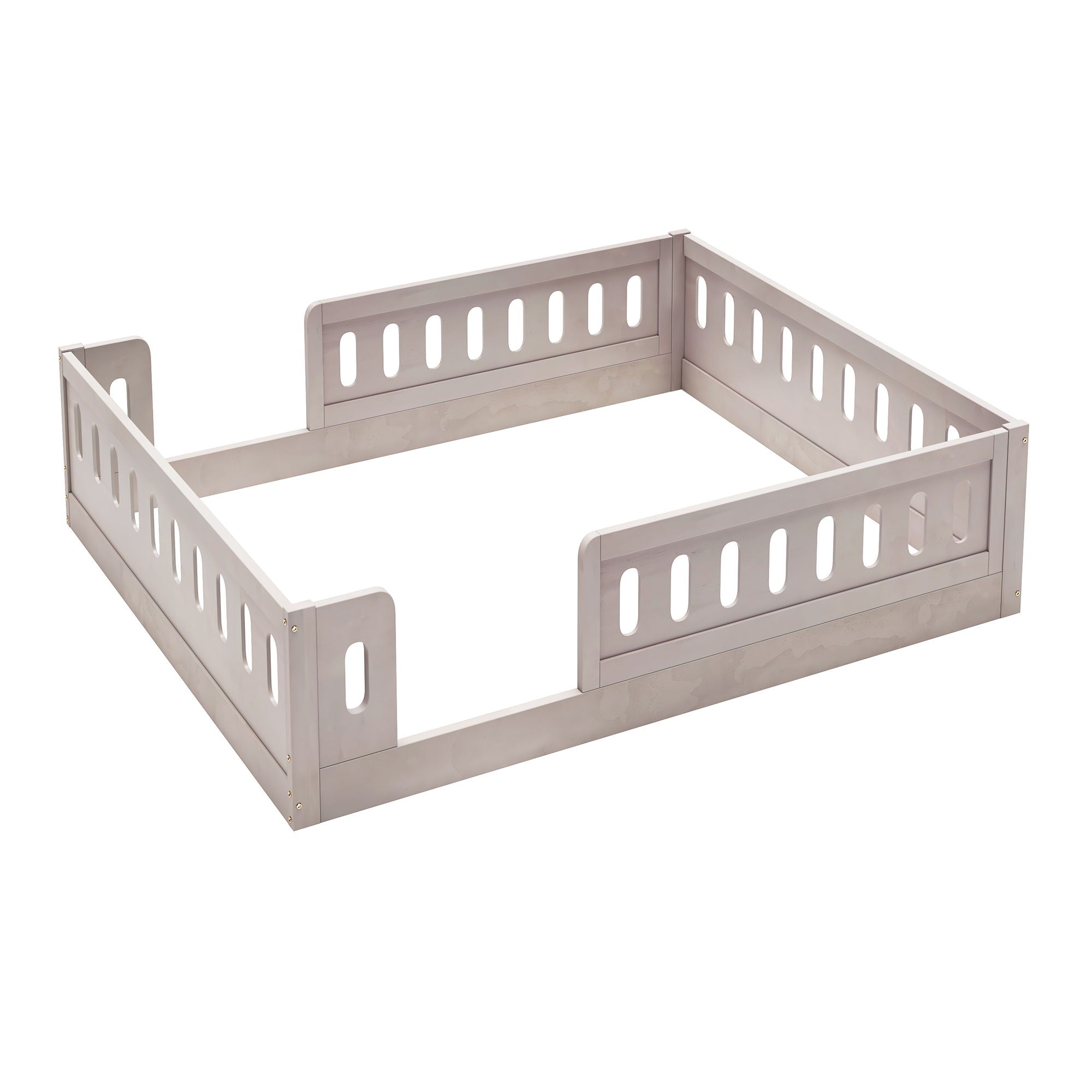 Platform Bed With Guardrail