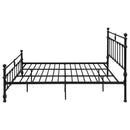 Novak 48-inch Metal  Open Frame Bed Matte Black