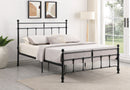 Novak 48-inch Metal  Open Frame Bed Matte Black