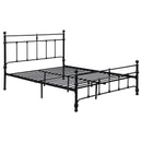 Novak 48-inch Metal  Open Frame Bed Matte Black