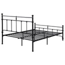 Novak 48-inch Metal  Open Frame Bed Matte Black
