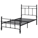 Novak 48-inch Metal  Open Frame Bed Matte Black