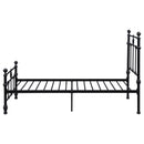 Novak 48-inch Metal  Open Frame Bed Matte Black