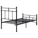 Novak 48-inch Metal  Open Frame Bed Matte Black
