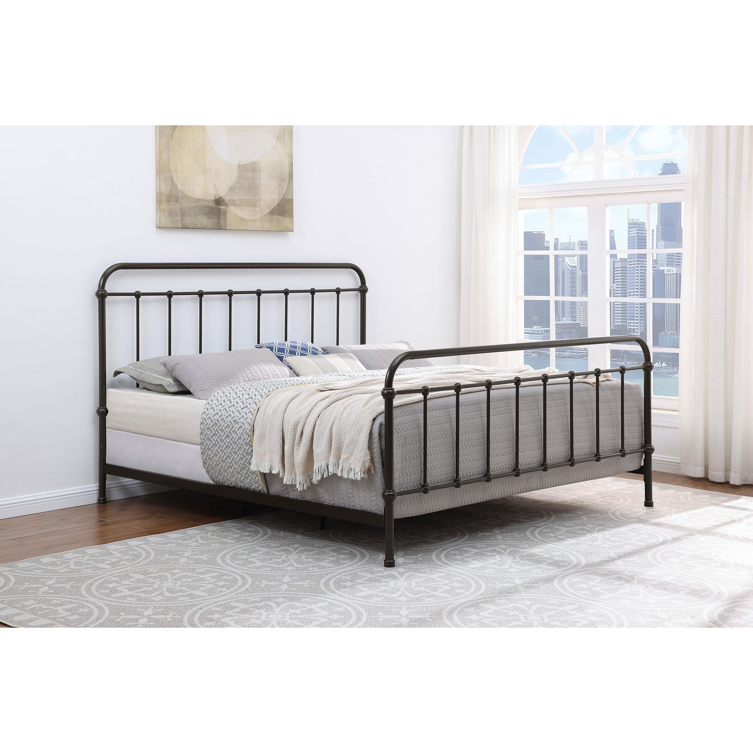 Diamond Modern Furniture COA Livingston King Metal Bed 300399KE IMAGE 8