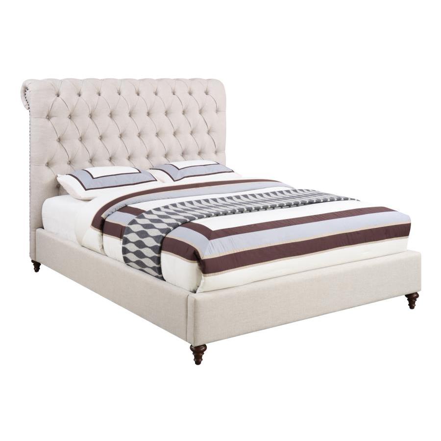 Coaster Furniture Devon California King Upholstered Platform Bed 300525KW IMAGE 1