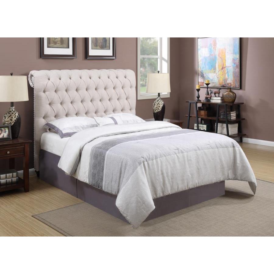 Coaster Furniture Devon California King Upholstered Platform Bed 300525KW IMAGE 5