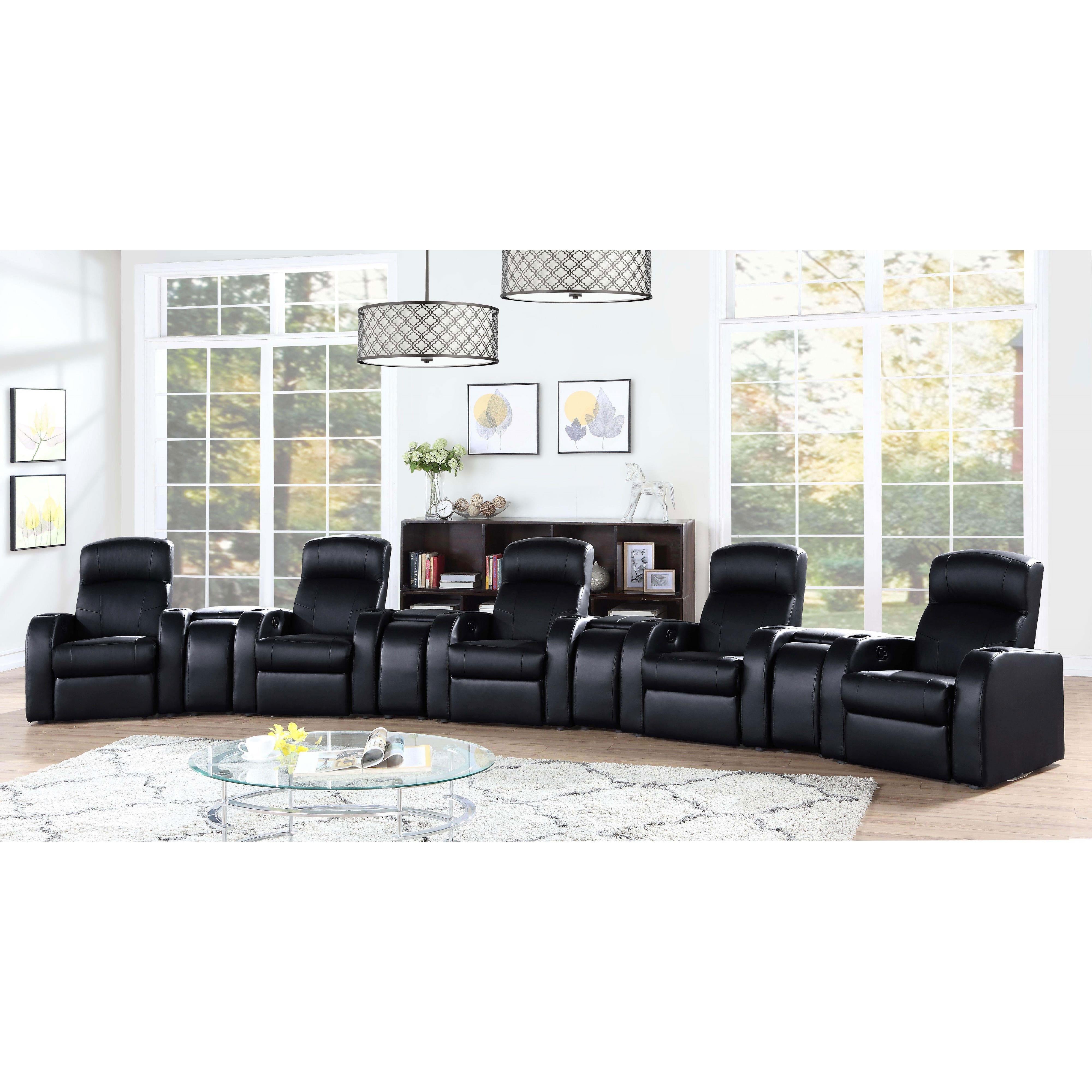 Diamond Modern Furniture COA Cyrus Leather Match 1-Seat Home Theatre Seating 600001 IMAGE 13