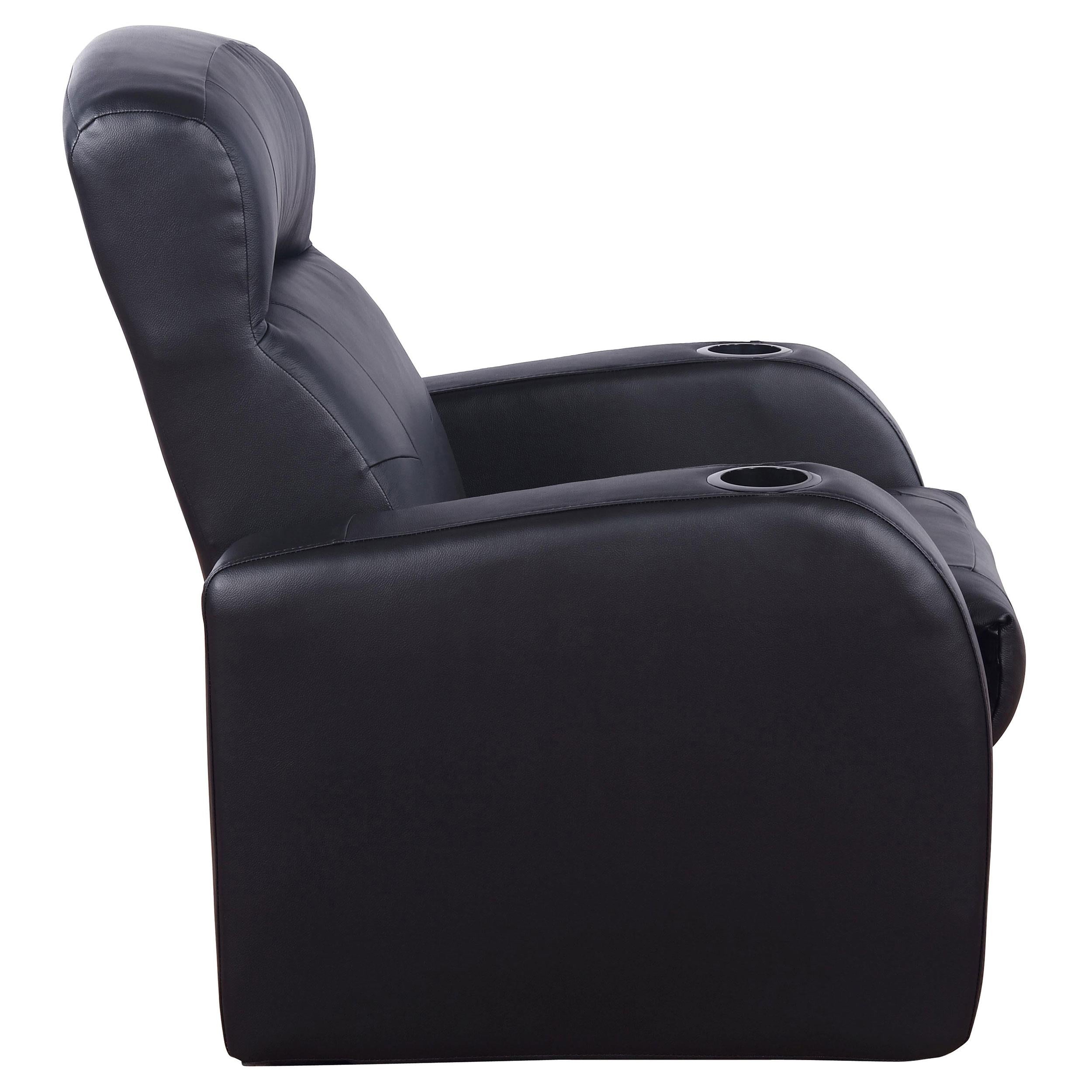 Diamond Modern Furniture COA Cyrus Leather Match 1-Seat Home Theatre Seating 600001 IMAGE 6