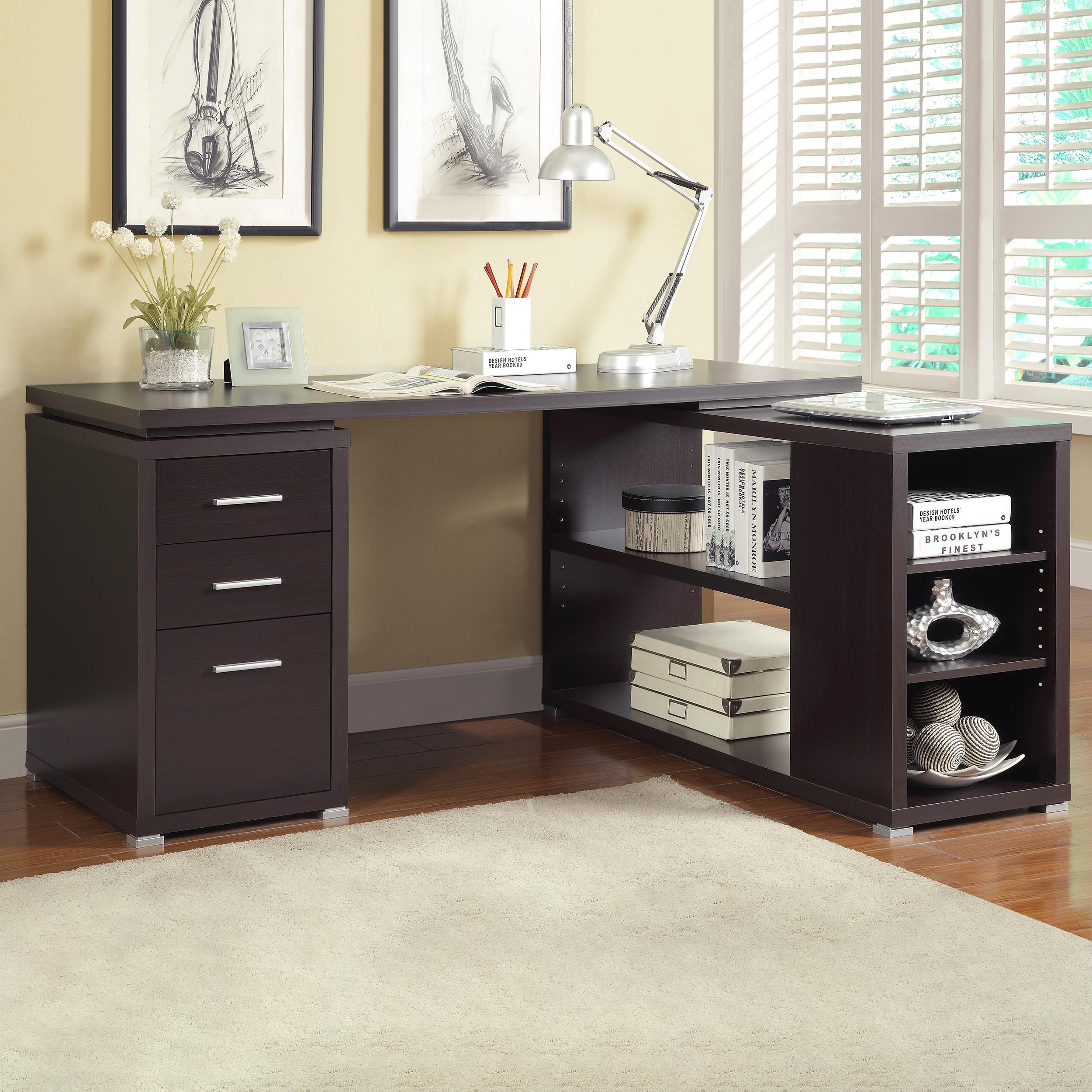 Diamond Modern Furniture COA Office Desks L-Shaped Desks 800517 IMAGE 9