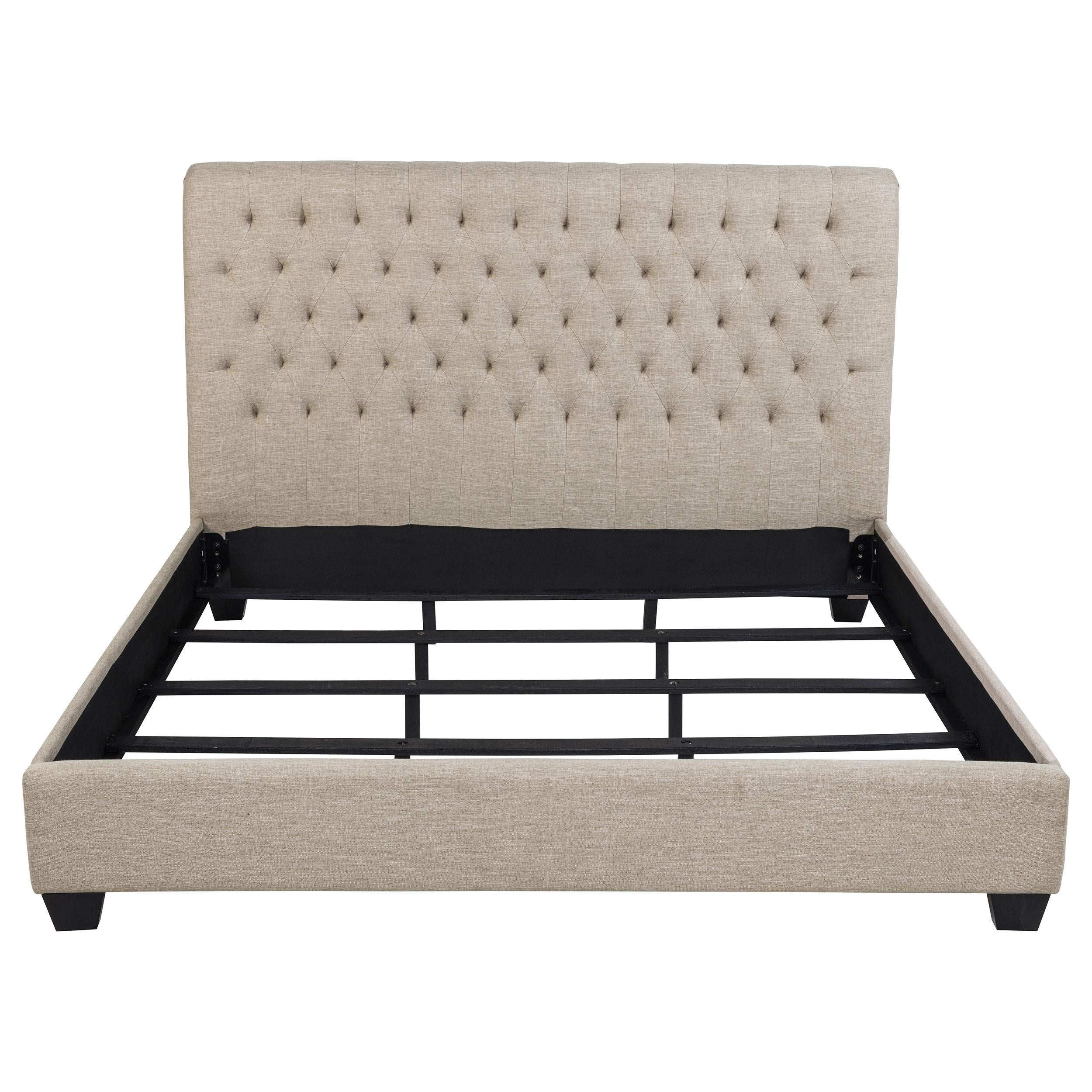 Diamond Modern Furniture COA Chloe King Upholstered Platform Bed 300007KE IMAGE 3