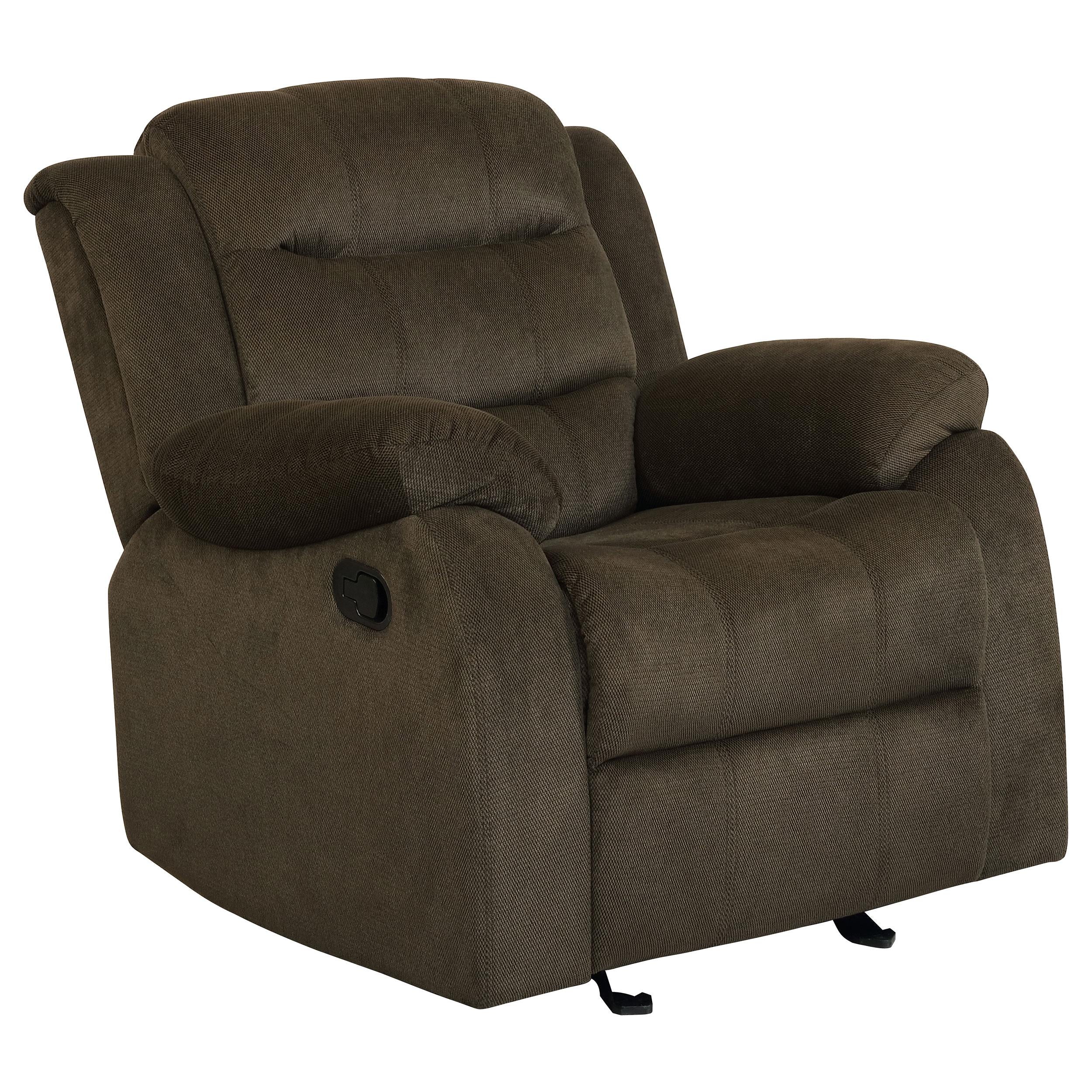 Coaster Furniture Rodman Glider Fabric Recliner 601883 IMAGE 2