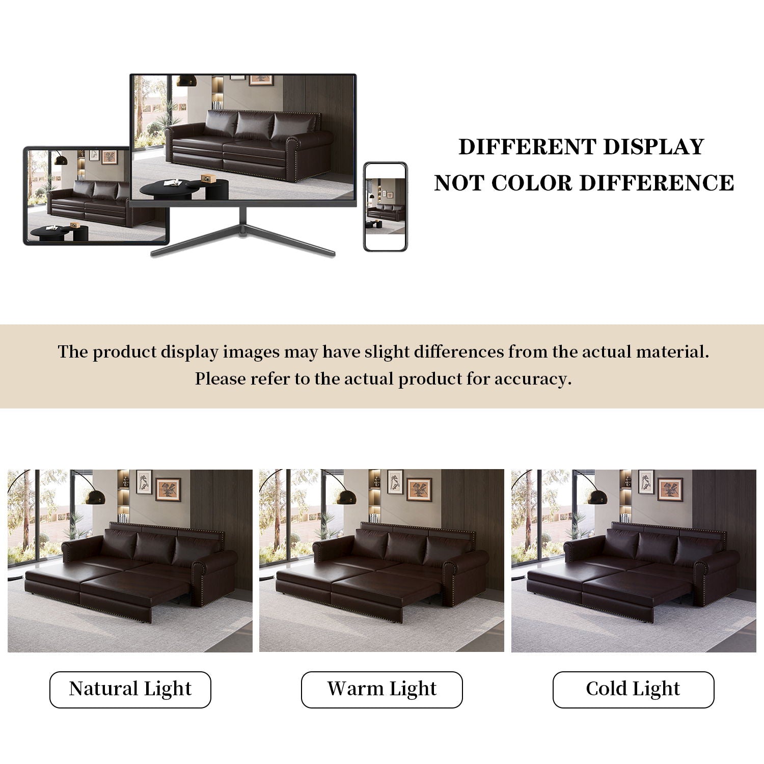 Chesterfield Sofa & Pull Out Bed