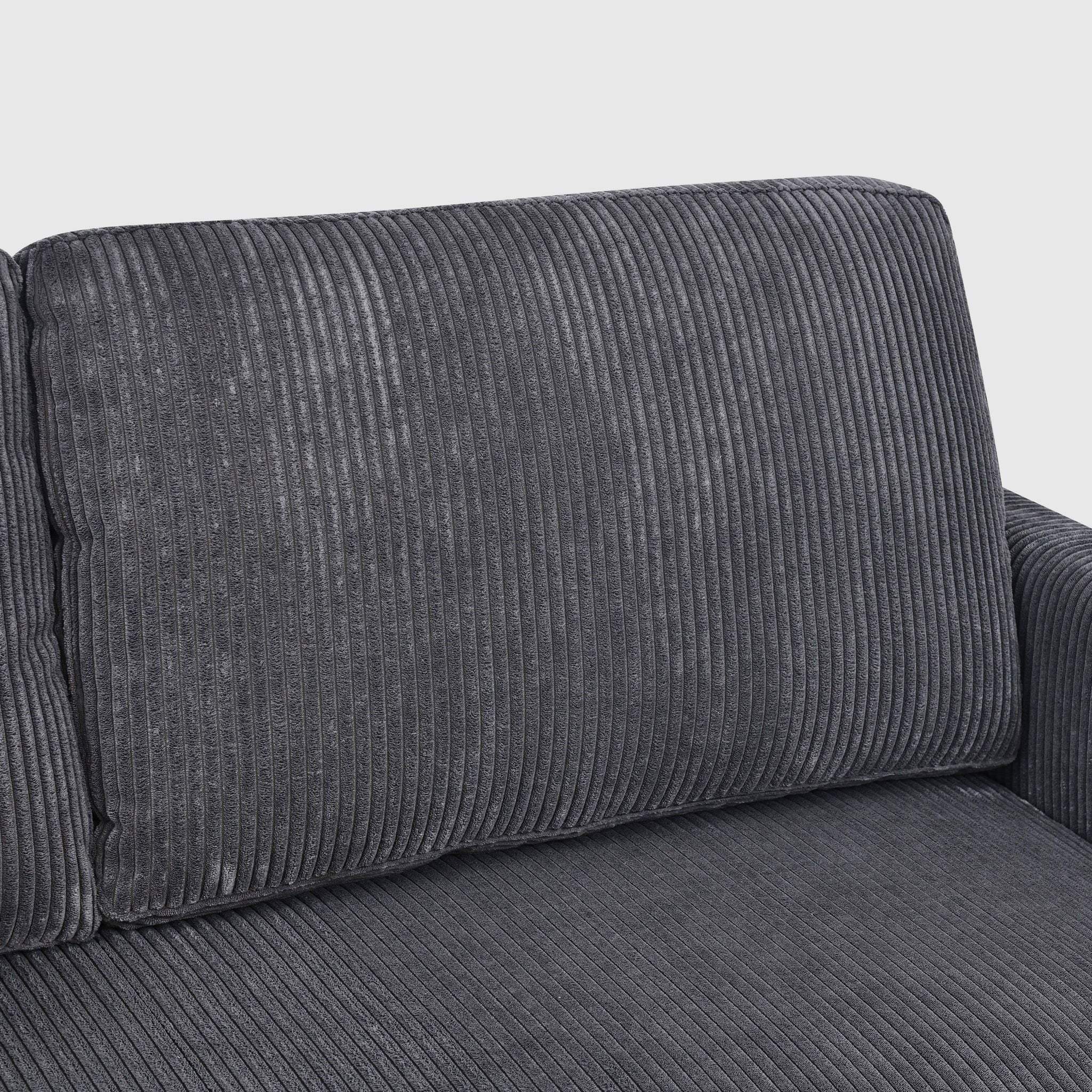 Upholstered Loveseat With Arms And Pillows