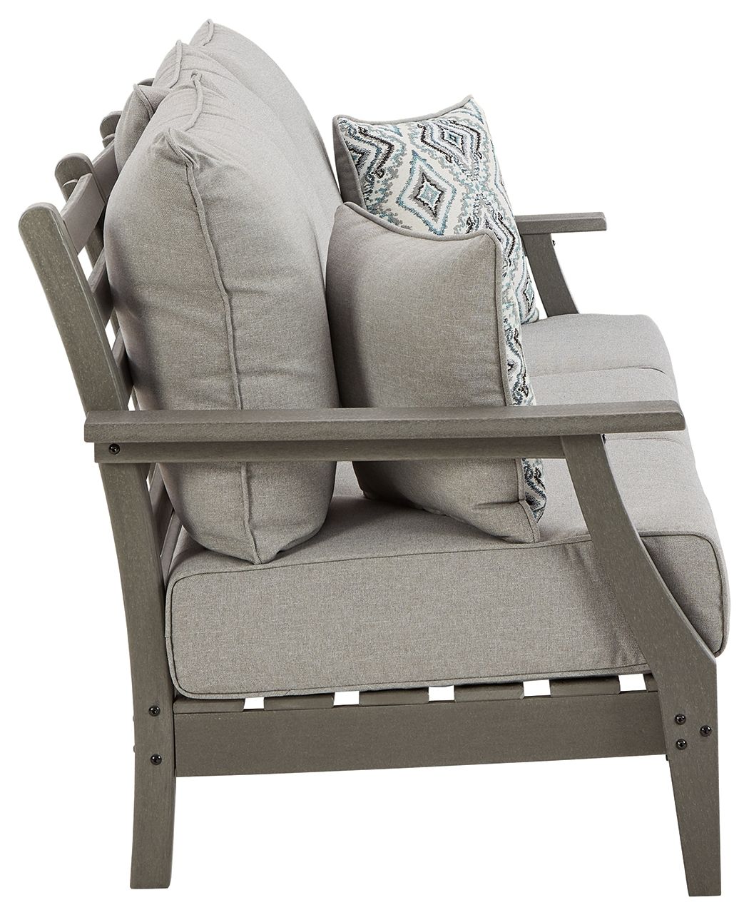 Visola - Sofa with Cushion - Gray