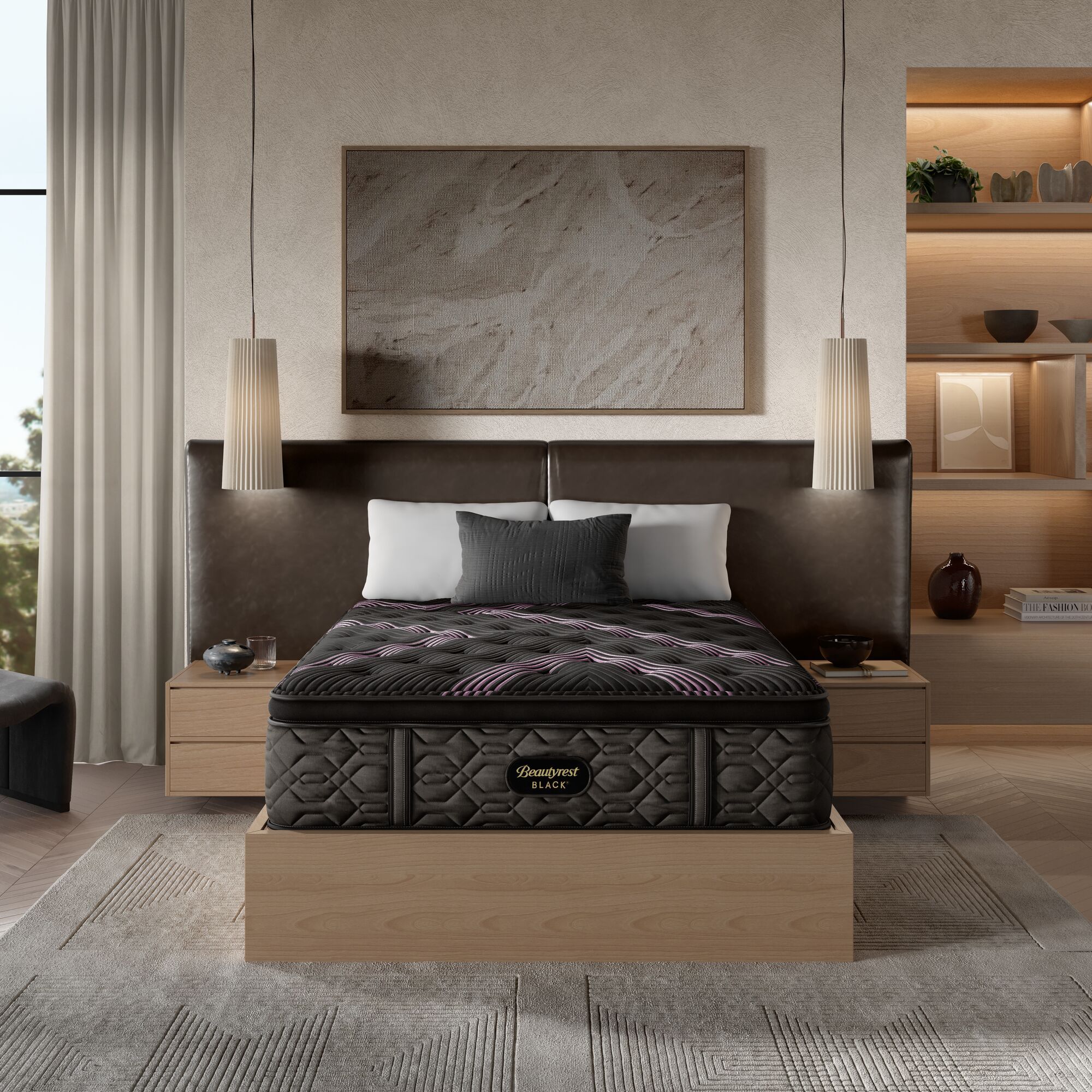 Beautyrest Black - 16.25" Series Two Plush Pillow Top Mattress