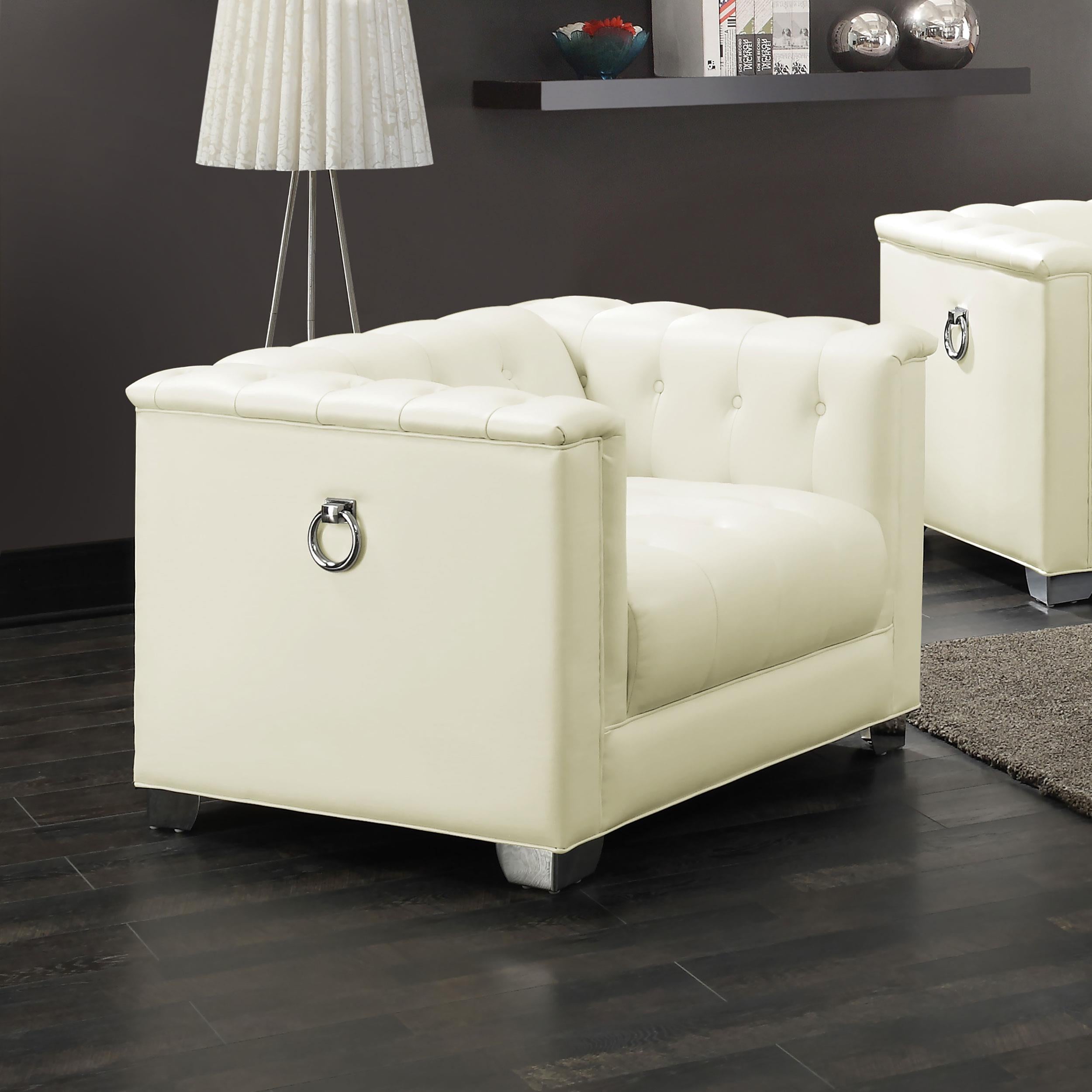 Diamond Modern Furniture COA Chaviano Stationary Leather Look Chair 505393 IMAGE 7
