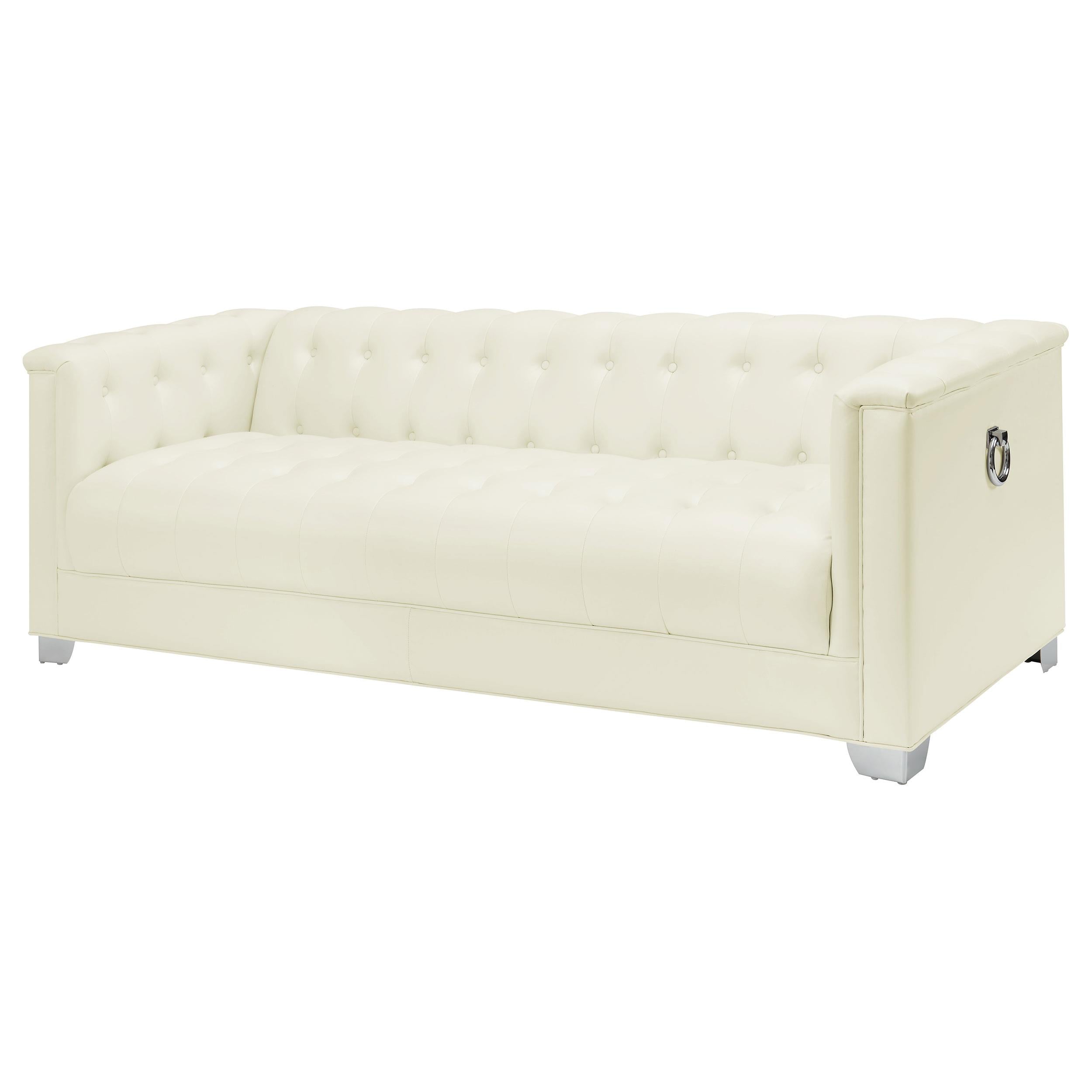 Coaster Furniture Chaviano Stationary Leatherette Sofa 505391 IMAGE 3