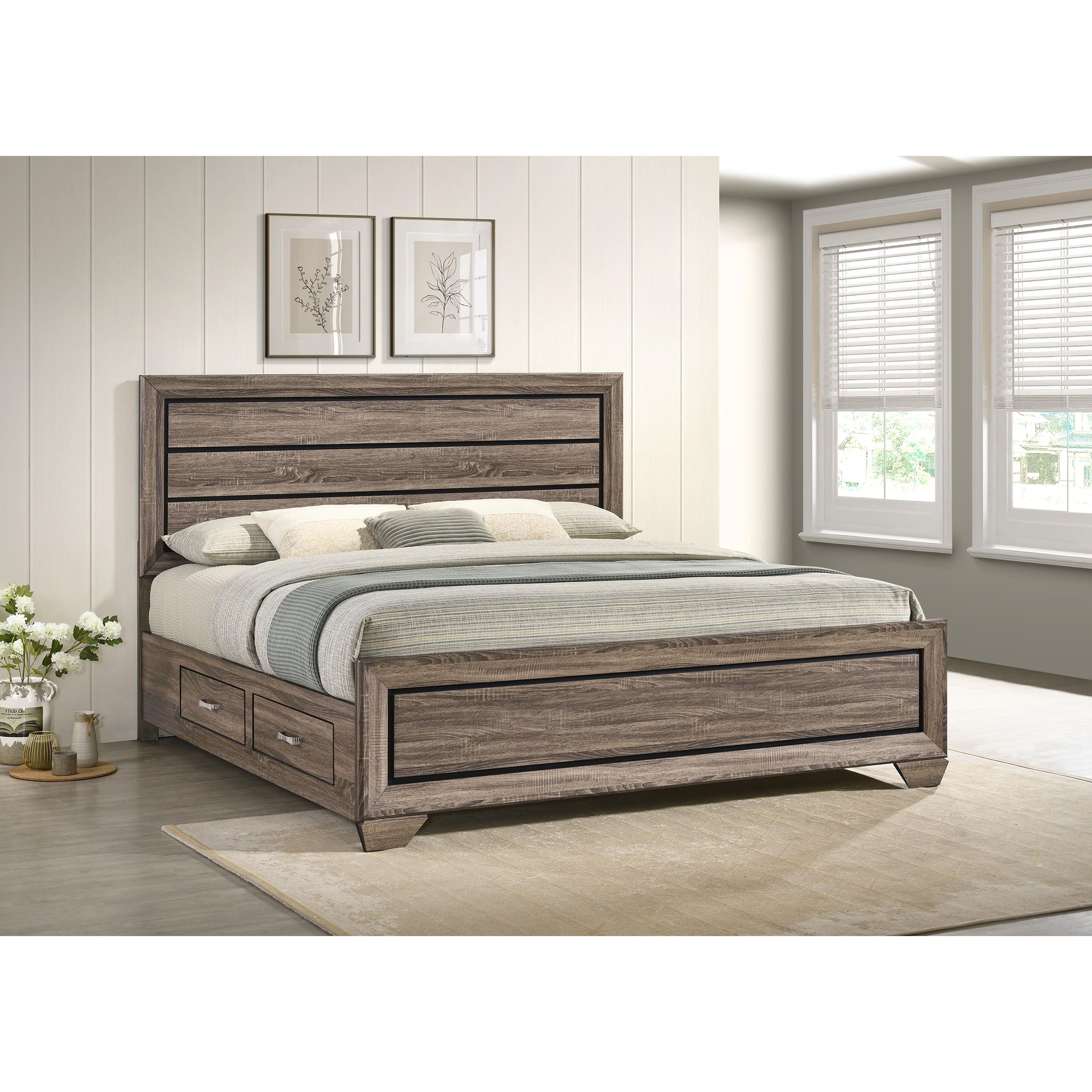 Diamond Modern Furniture COA Kauffman King Panel Bed with Storage 204190KE IMAGE 9