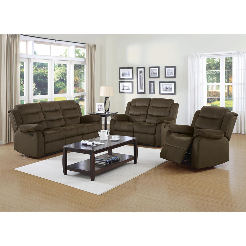 Coaster Furniture Rodman Reclining Fabric Loveseat 601882 IMAGE 3