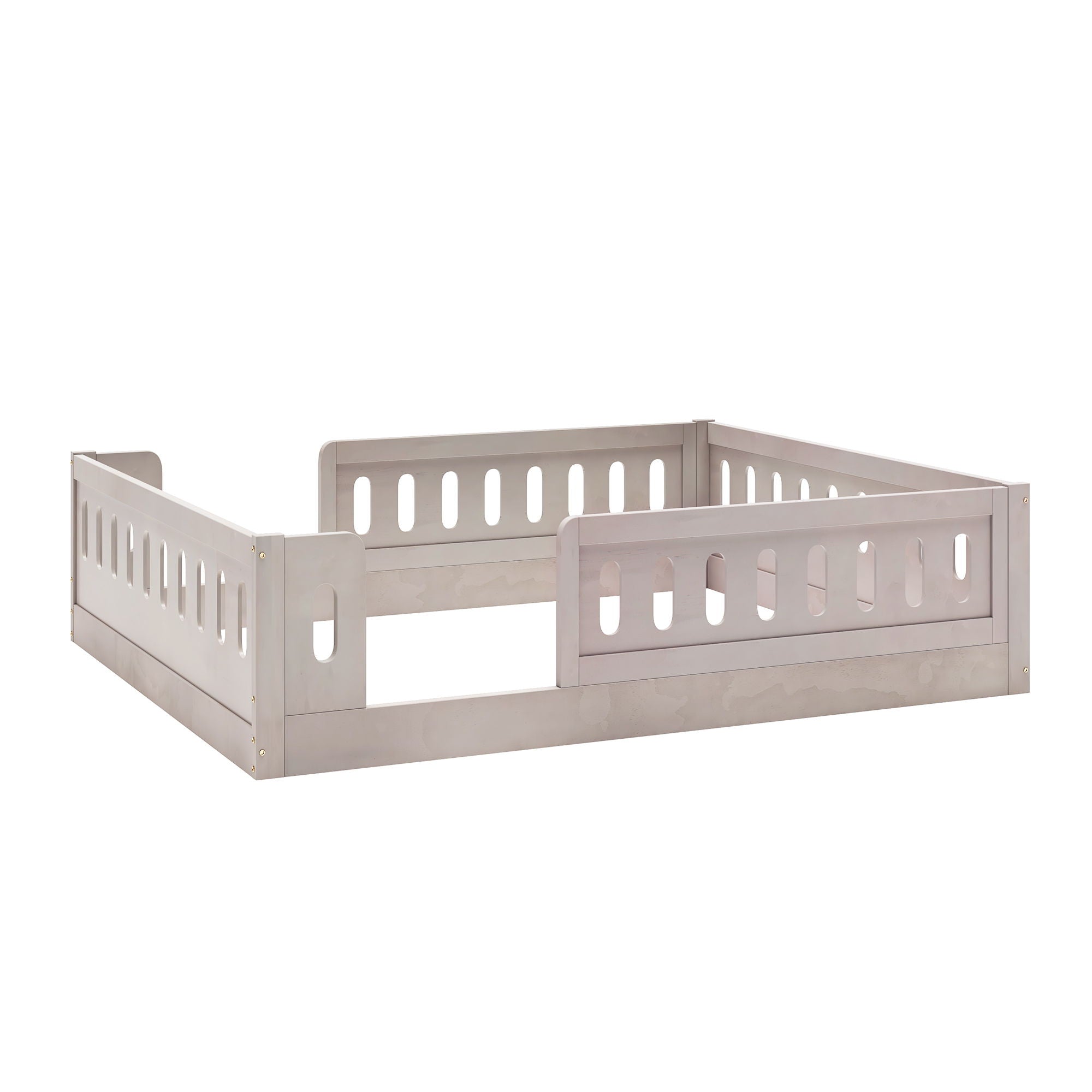 Platform Bed With Guardrail
