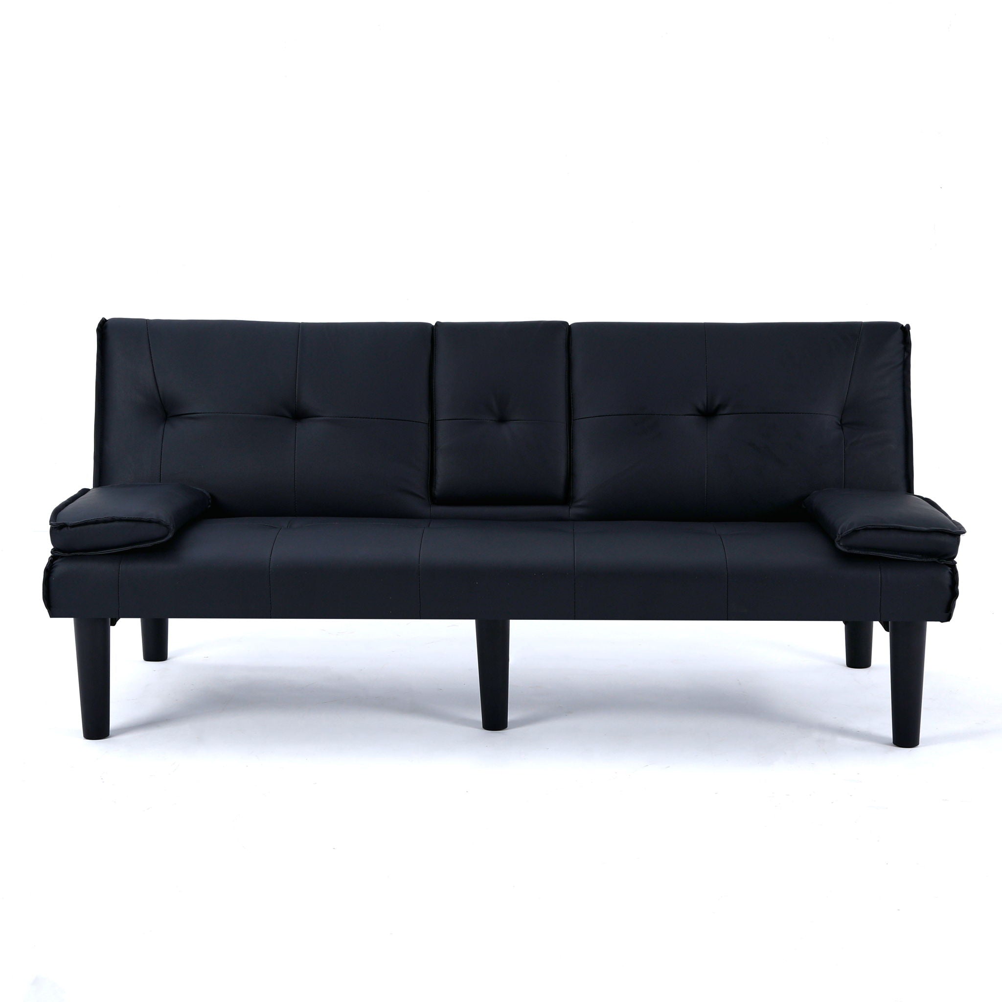 Sofa Bed With Foldable Design And Cup Holder