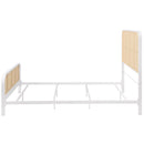 Lanewood Open Cane Webbing Metal  Bed Black