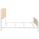 Lanewood Open Cane Webbing Metal  Bed Black