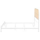 Amherst Radio Weave Rattan Metal Bed Black