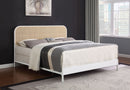 Amherst Radio Weave Rattan Metal Bed Black